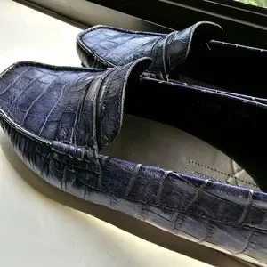 Santoni | Shoes | Santoni Italian Leather Crocodile Blue  display picture 3